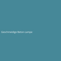 Geschmeidige Beton-Lampe