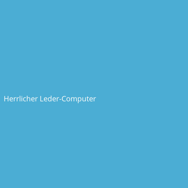 Herrlicher Leder-Computer