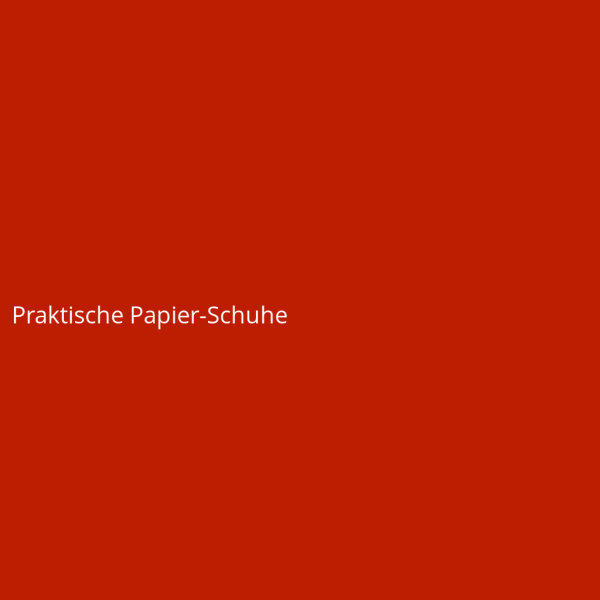 Praktische Papier-Schuhe
