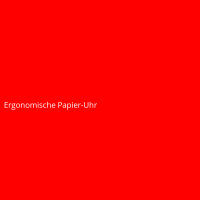 Ergonomische Papier-Uhr